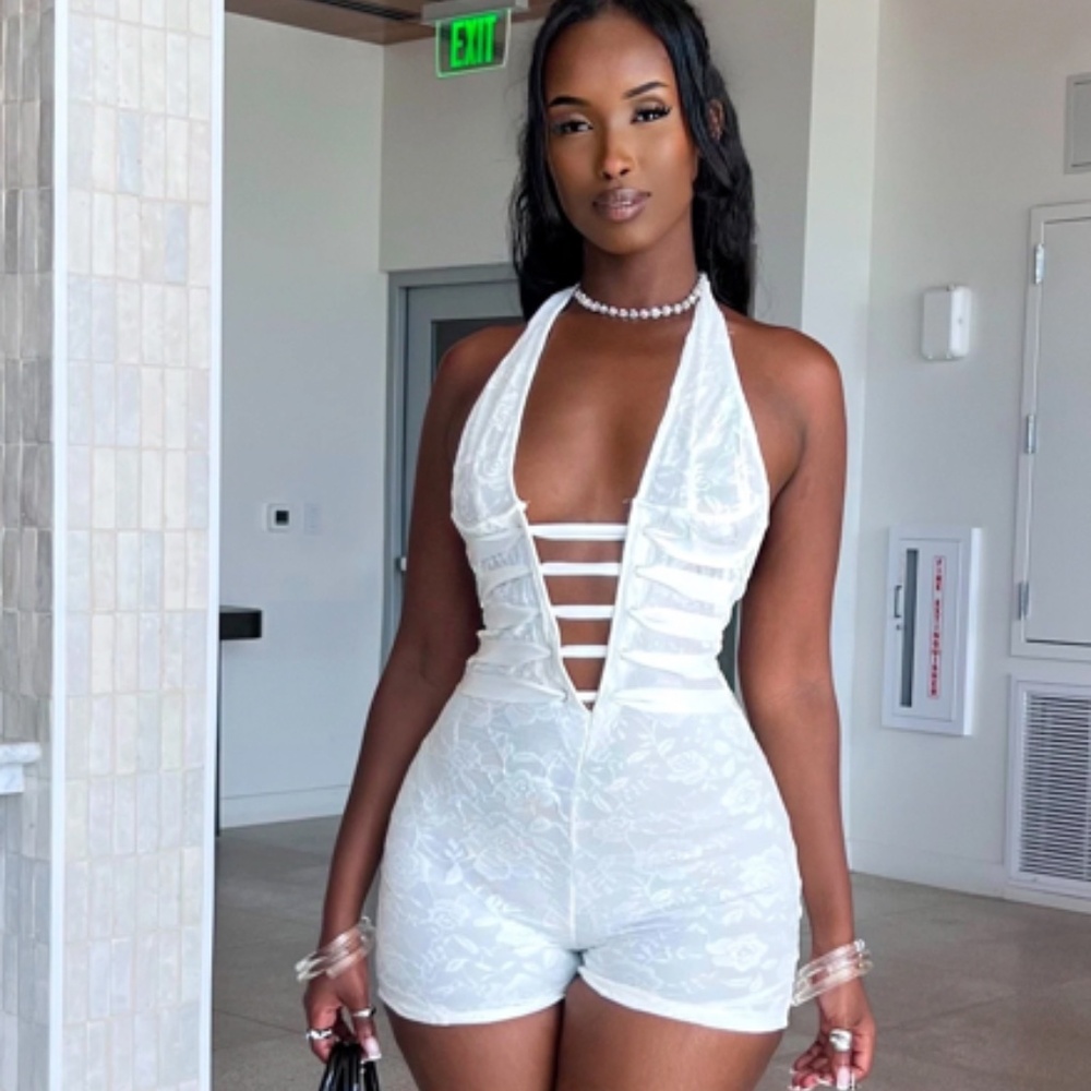 Jayda Romper -White L